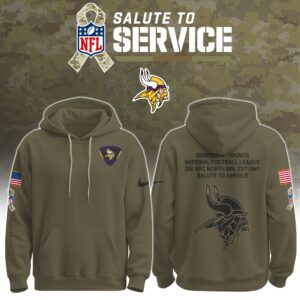 Minnesota Vikings Salute to Service Club Ver 2 Unisex Hoodie