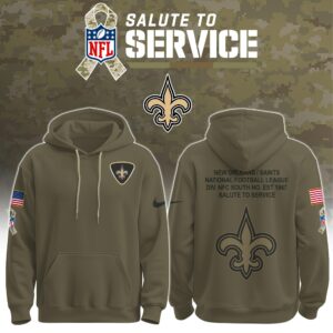 New Orleans Saints Salute to Service Club Ver 2 Unisex Hoodie