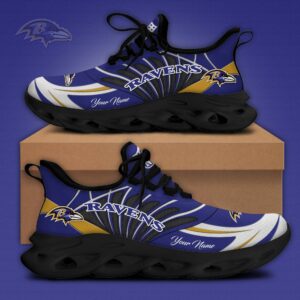 Baltimore Ravens x Personalized Max Soul Sneakers Sport Shoes Ver 2 Special Edition