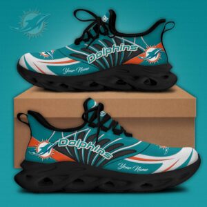 Miami Dolphins x Personalized Max Soul Sneakers Sport Shoes Ver 2 Special Edition