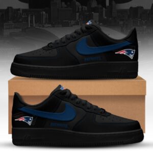 New England Patriots x Personalized Dunk Low Shoes Special Black Edition