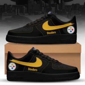Pittsburgh Steelers x Personalized Dunk Low Shoes Special Black Edition