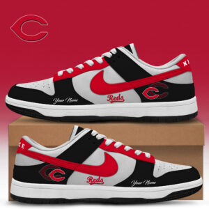 Cincinnati Reds x Personalized Dunk Low Shoes Special Edition
