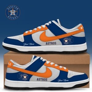 Houston Astros x Personalized Dunk Low Shoes Special Edition
