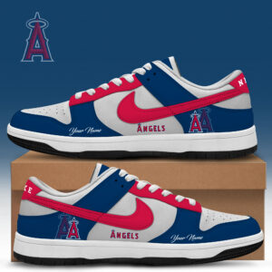 Los Angeles Angels x Personalized Dunk Low Shoes Special Edition