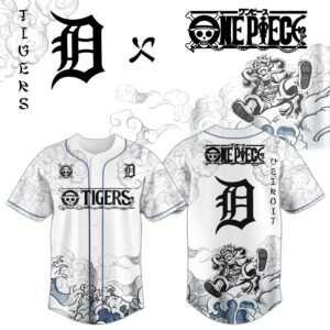 Detroit Tigers x One Piece Monkey D. Luffy Gear 5 Special Edition Jersey