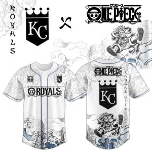 Kansas City Royals x One Piece Monkey D. Luffy Gear 5 Special Edition Jersey