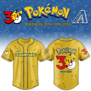 Arizona Diamondbacks x Pokémon 30th Anniversary Special Edition Jersey
