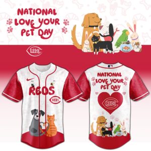 Cincinnati Reds x National Love Your Pet Day Special Edition Jersey