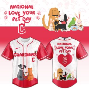 Cleveland Guardians x National Love Your Pet Day Special Edition Jersey