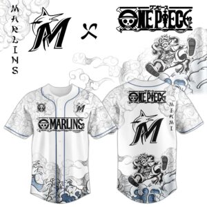 Miami Marlins x One Piece Monkey D. Luffy Gear 5 Special Edition Jersey