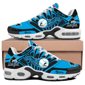 Miami Marlins x Air Max Plus Sneakers Sport Shoes Ver 3 Special Edition