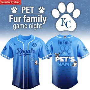 Kansas City Royals x Fur Family Personalized Special Edition Jersey