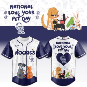Colorado Rockies x National Love Your Pet Day Special Edition Jersey