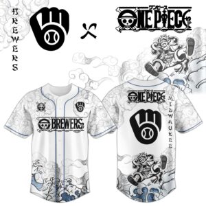 Milwaukee Brewers x One Piece Monkey D. Luffy Gear 5 Special Edition Jersey