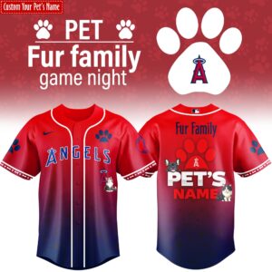 Los Angeles Angels x Fur Family Personalized Special Edition Jersey