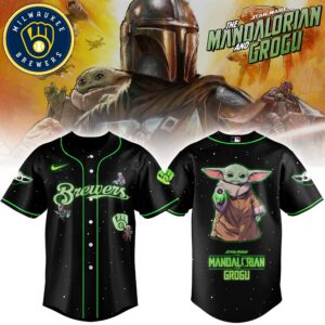 Milwaukee Brewers x Star Wars The Mandalorian & Grogu Special Edition Jersey