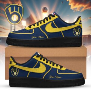 Milwaukee Brewers x Personalized Dunk Low Shoes Ver 2 Special Edition
