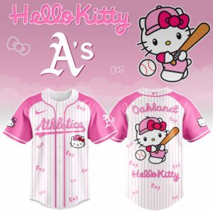 Oakland Athletics x Hello Kitty Pink Version Special Edition Jersey