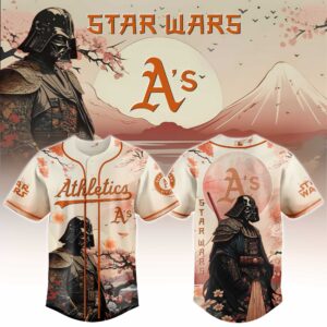 Oakland Athletics x Star Wars Darth Vader Japanese Style 3 Special Edition Jersey