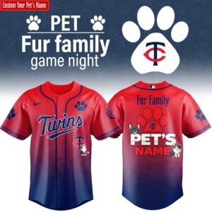 Minnesota Twins x Fur Family Personalized Special Edition Jersey