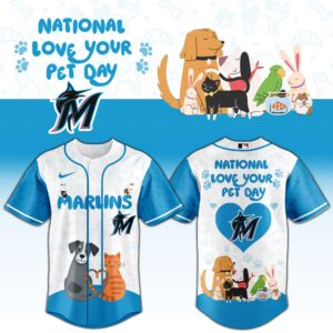 Miami Marlins x National Love Your Pet Day Special Edition Jersey