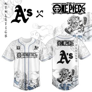 Oakland Athletics x One Piece Monkey D. Luffy Gear 5 Special Edition Jersey