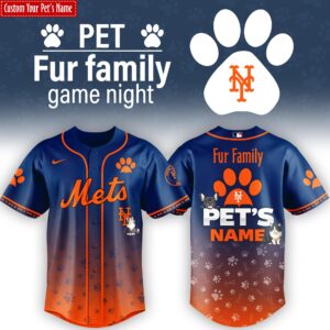New York Mets x Fur Family Personalized Special Edition Jersey