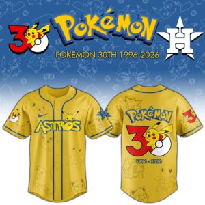 Houston Astros x Pokémon 30th Anniversary Special Edition Jersey