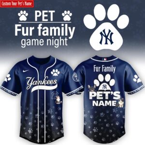 New York Yankees x Fur Family Personalized Special Edition Jersey