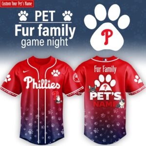 Philadelphia Phillies x Fur Family Personalized Special Edition Jersey