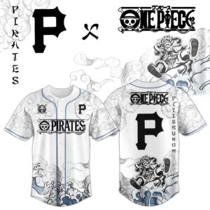 Pittsburgh Pirates x One Piece Monkey D. Luffy Gear 5 Special Edition Jersey