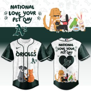 Oakland Athletics x National Love Your Pet Day Special Edition Jersey