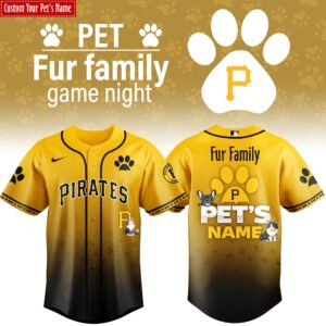 Pittsburgh Pirates x Fur Family Personalized Special Edition Jersey