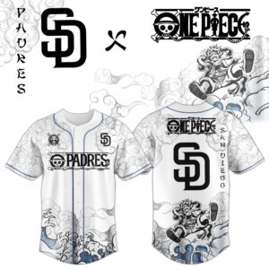 San Diego Padres x One Piece Monkey D. Luffy Gear 5 Special Edition Jersey