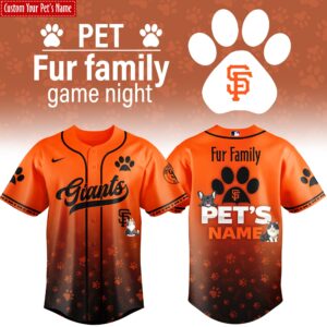 San Francisco Giants x Fur Family Personalized Special Edition Jersey
