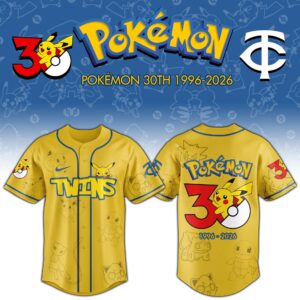 Minnesota Twins x Pokémon 30th Anniversary Special Edition Jersey