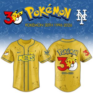 New York Mets x Pokémon 30th Anniversary Special Edition Jersey