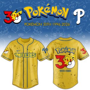 Philadelphia Phillies x Pokémon 30th Anniversary Special Edition Jersey