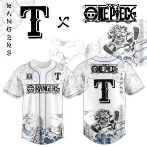 Texas Rangers x One Piece Monkey D. Luffy Gear 5 Special Edition Jersey