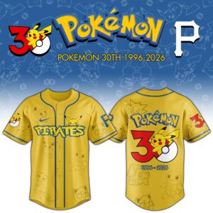 Pittsburgh Pirates x Pokémon 30th Anniversary Special Edition Jersey