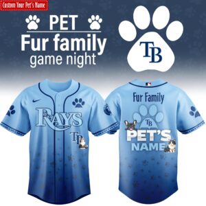 Tampa Bay Rays x Fur Family Personalized Special Edition Jersey