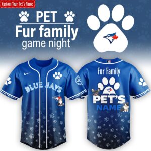 Toronto Blue Jays x Fur Family Personalized Special Edition Jersey