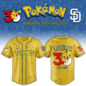 San Diego Padres x Pokémon 30th Anniversary Special Edition Jersey