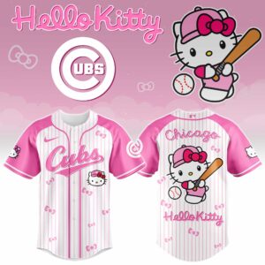 Chicago Cubs x Hello Kitty Pink Version Special Edition Jersey