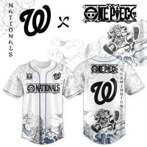 Washington Nationals x One Piece Monkey D. Luffy Gear 5 Special Edition Jersey