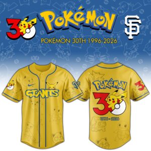 San Francisco Giants x Pokémon 30th Anniversary Special Edition Jersey