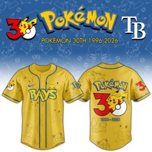 Tampa Bay Rays x Pokémon 30th Anniversary Special Edition Jersey