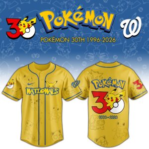 Washington Nationals x Pokémon 30th Anniversary Special Edition Jersey