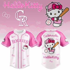 Colorado Rockies x Hello Kitty Pink Version Special Edition Jersey